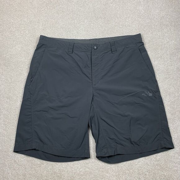 The North Face Shorts Mens 38 Gray Chino Casual Hiking Hiker Outdoor Cotton Hike - Picture 1 of 12